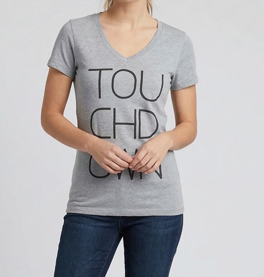 State of Mine Medium Gray New NWT T-shirt TOUCHDOWN Football